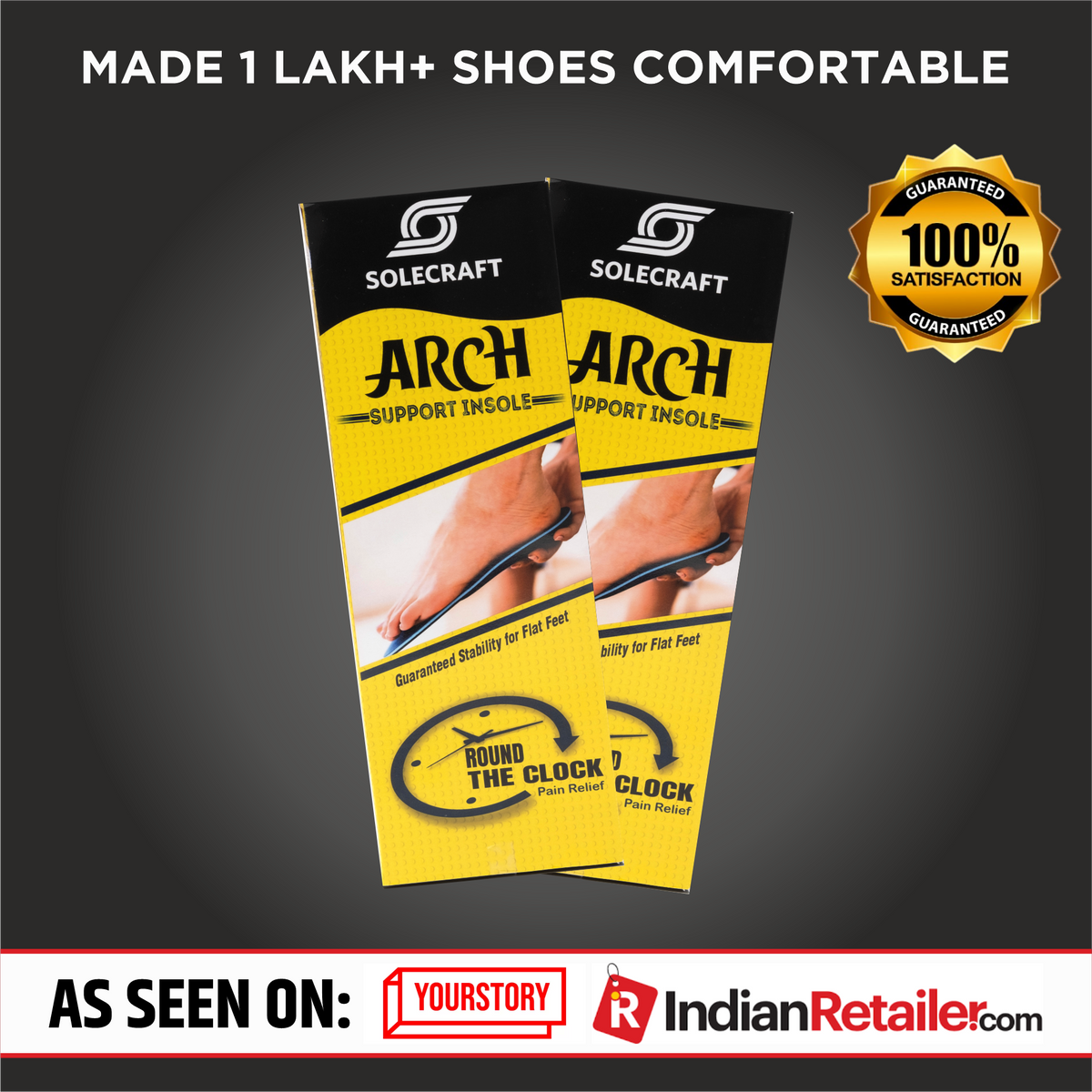 Solecraft Arch Support Insole (Rigid support)– Sole Craft