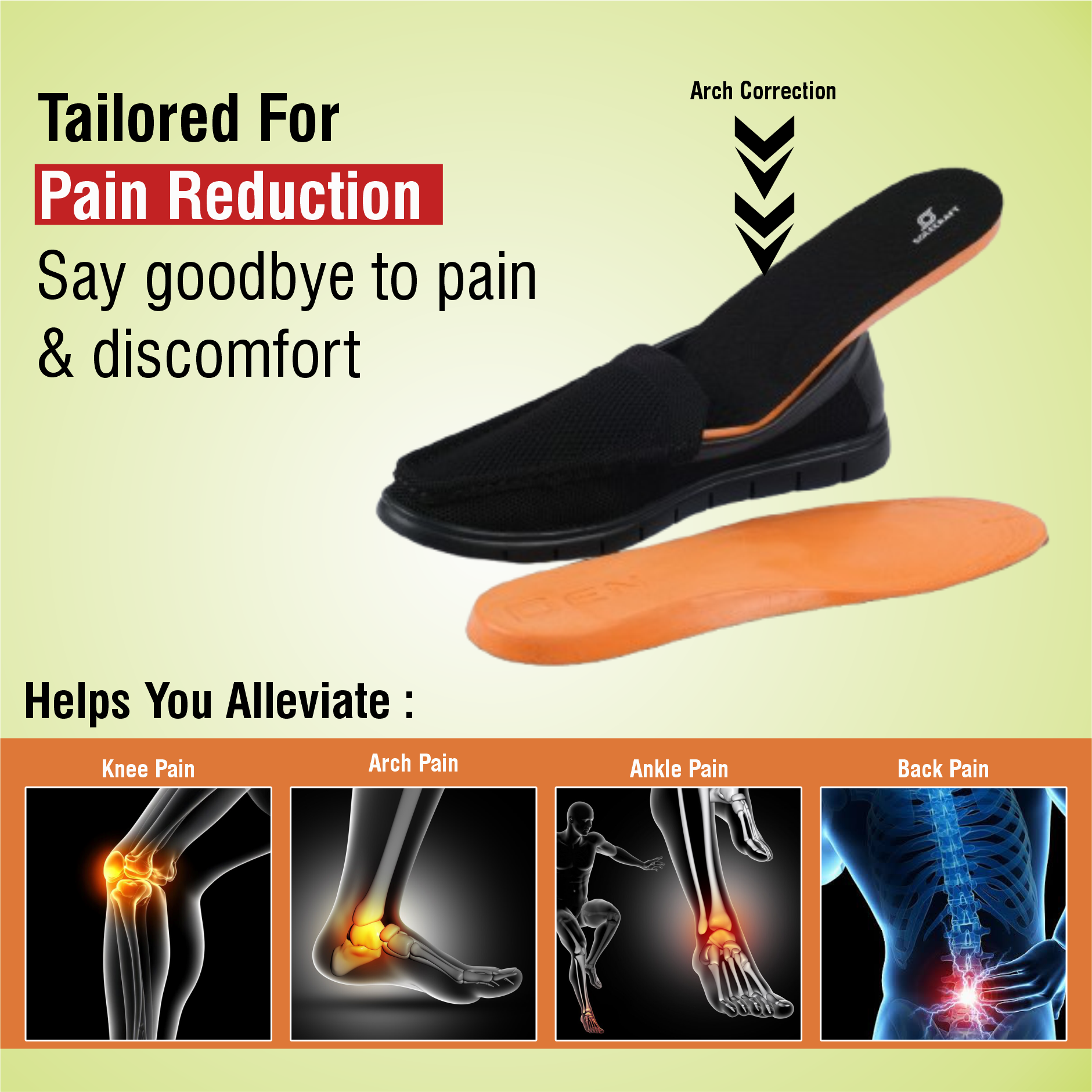 Solecraft Arch Support Insole (Rigid support)– Sole Craft